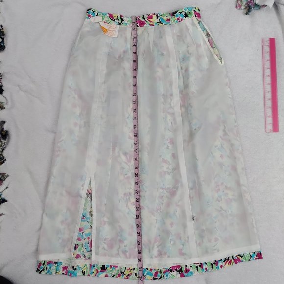 Vintage country sophisticates by pendleton Floral Rayon Skirt - Picture 12 of 12